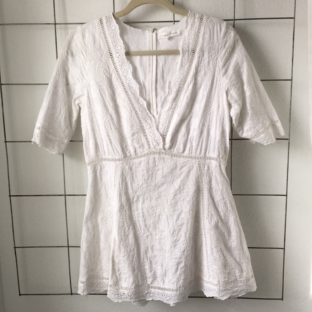 Linen white dress